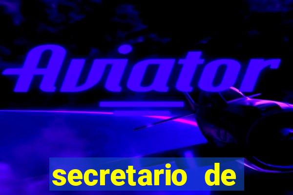 secretario de esporte salario